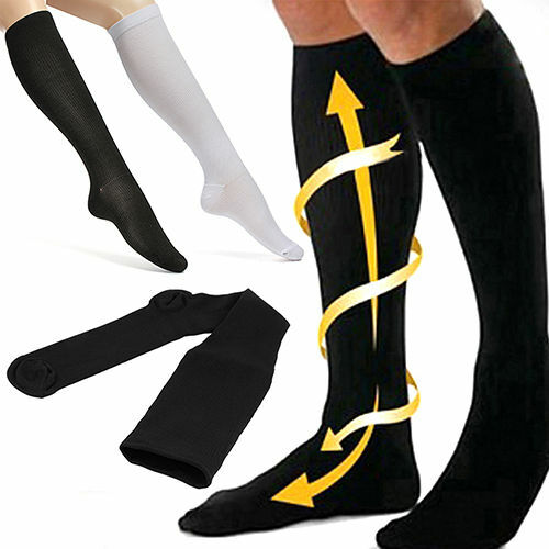 (5 Pairs)15-20mmHg Graduated Compression Support Socks Knee High Men Women S-XXL gallery