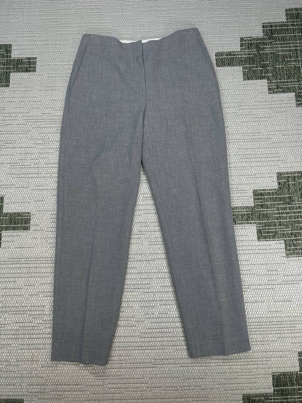 Aritzia Babaton Markova Dress Pants Women 8 Gray Mid Rise Slim Fit Straight Leg