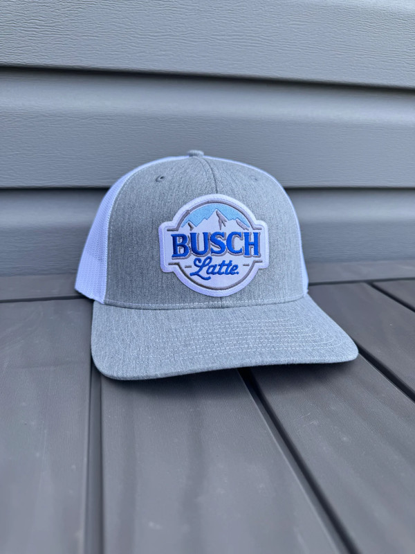 Busch Latte Richardson 112 Embroidered Patch Trucker with Adjustable Snap