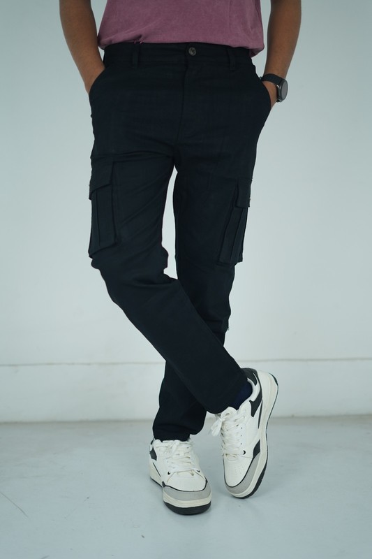 Men’s Flex Cargo Trousers Heavy Duty Stretch Casual Pants