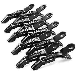 Premium Hair Clips – 10 Pcs Alligator Clips for 10 Count (Pack of 1) Black