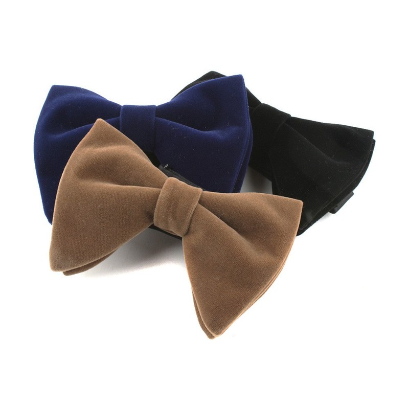 Mens Velvet Tuxedo Pre Tied Bow Tie Wedding Party Business Formal Bow Tie gallery
