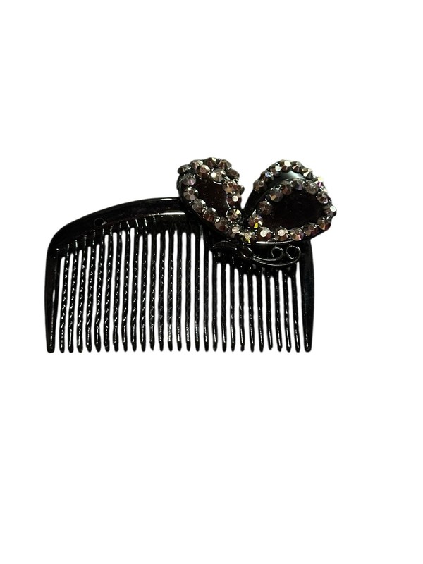 NEW hair accessories plastic comb style 1 black butterfly