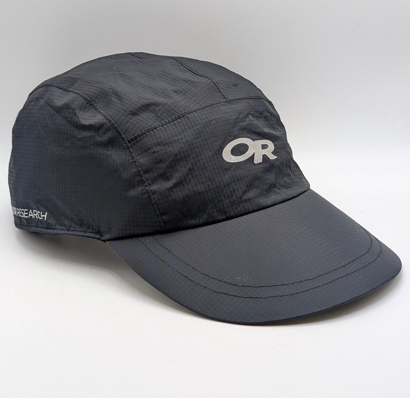 Outdoor Research Swift Cap Hat Unisex Black Nylon Hiking 5 Panel Running OR