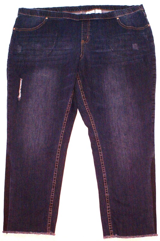 JMS Just My Size Pull On Elastic Waist Blue Jeans Denim Pants Womens 4X x 28″