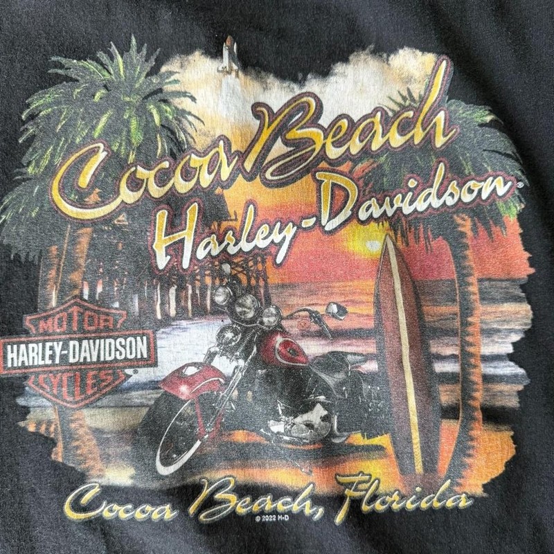 Harley-davidson Cocoa Beach Men's Black T-shirt gallery