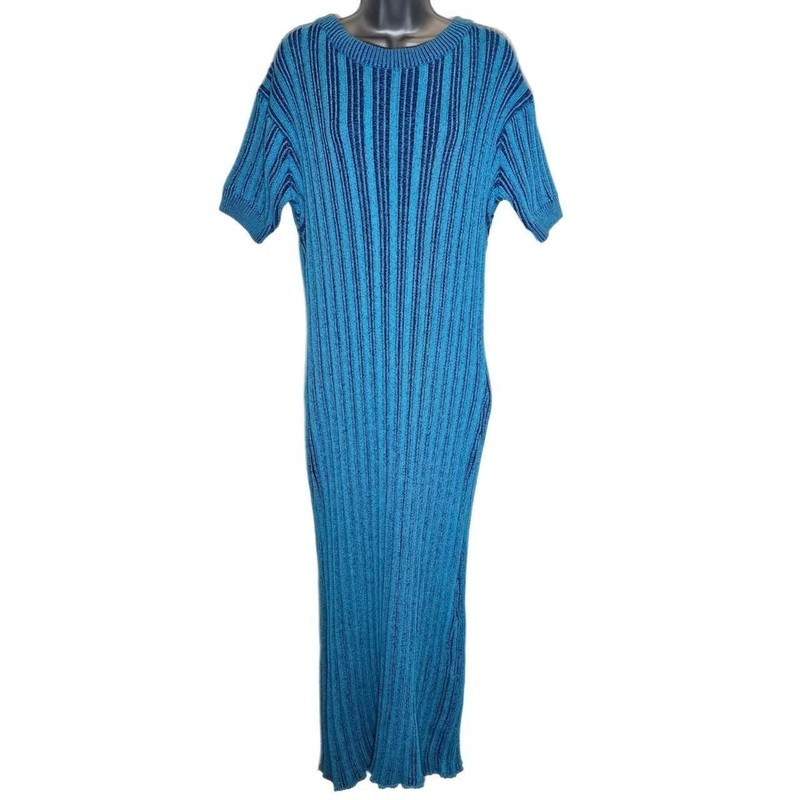 Rue Stiic for Free People Rib Knit Open Back Maxi Dress