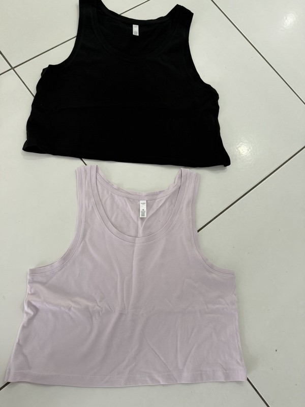 As Colour Box Crop Tops. Various Sizes as per description.