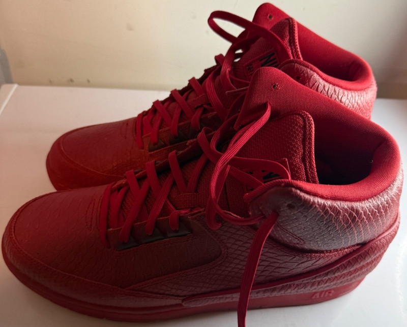 Nike Air Python Premium RED 705066-600 SZ 14 USED (WORE ONCE)