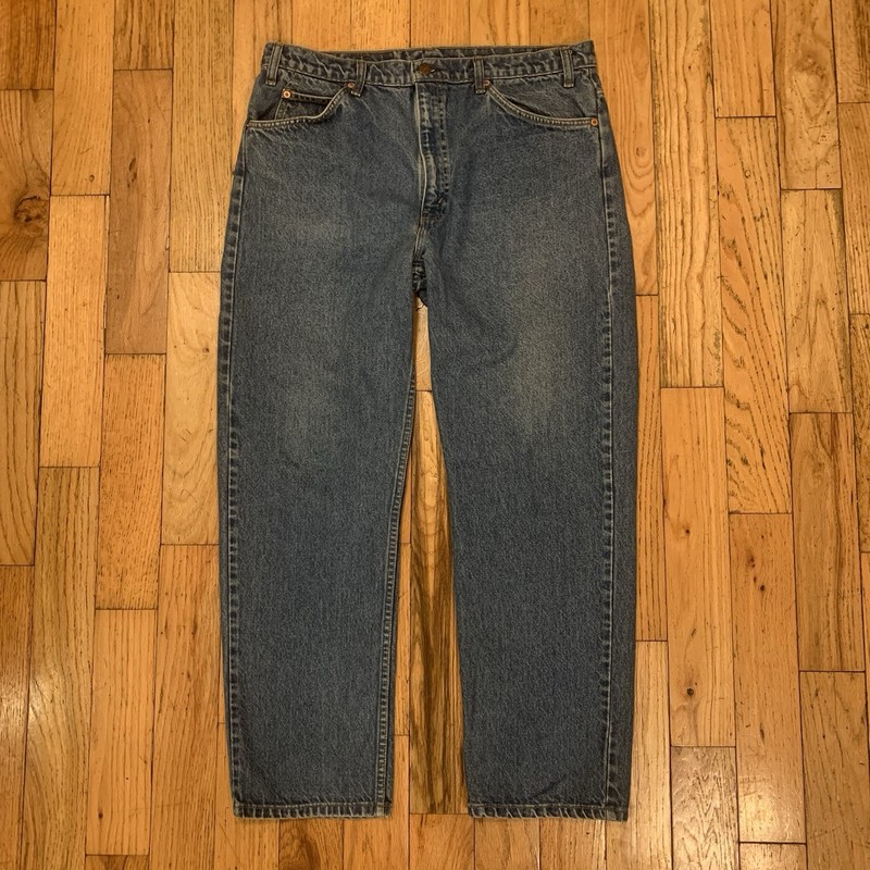 Vtg Levis Orange Tab 505 Men’s 36×30 Regular Fit Blue Jeans Made In USA