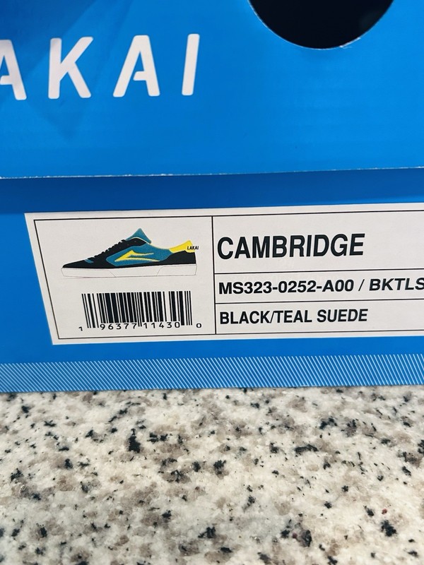 Lakai Cambridge Skate Shoes Blk/ Teal Size 9.5 Men’s MS323-0252-A00 See Below gallery