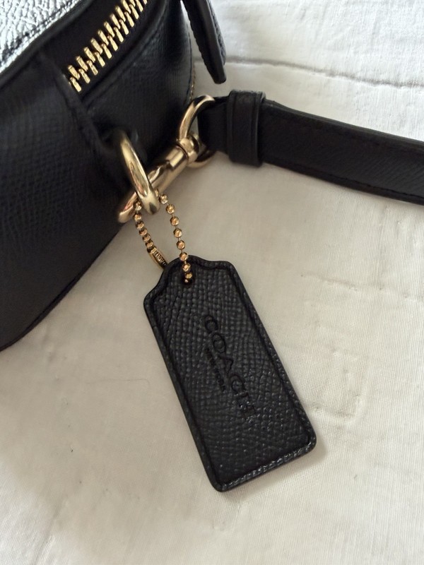 Coach Black Serena Satchel Crossbody Bag Gold Hardware Zip, Adjustable Strap gallery