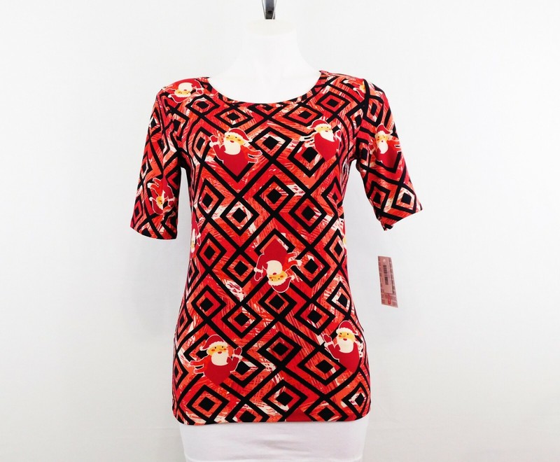 Lula Roe Women Shirt, Size S, Multi-color, 92% Polyester, 8% Spandex