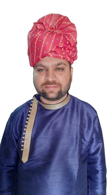 Men Pagri Handmade Hat Top Safa Indian Cotton Wedding Traditional Groom Turban