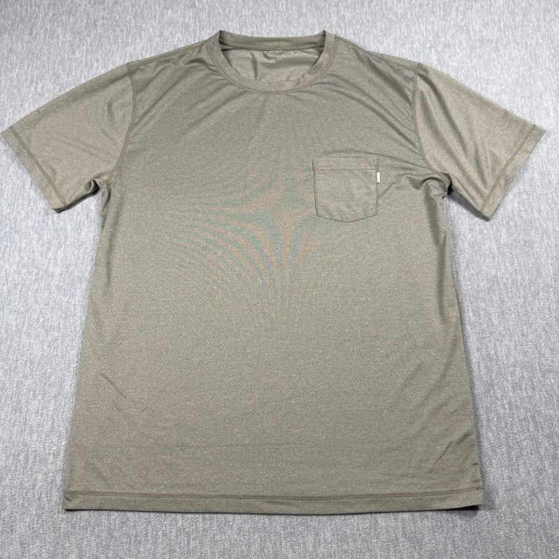 Vuori Shirt Mens XXL Mesh Performance Knit Pocket Tee Quick Dry Moisture Wic