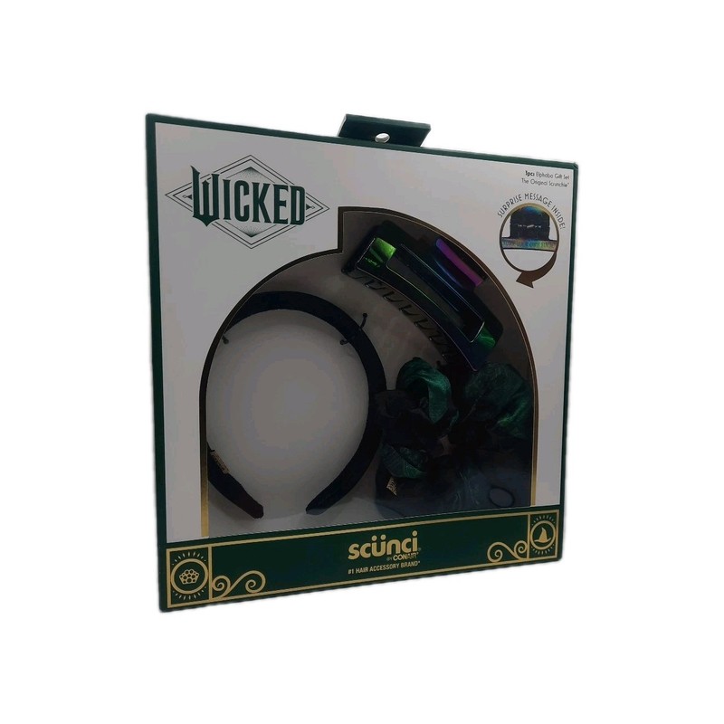 Wicked Elphaba Hair Accessory Gift Set Scunci by Conair New In Box gallery
