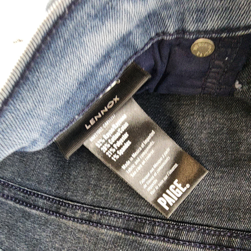 PAIGE Lennox Slim Fit Jeans Men's 33 Timlin Denim Zip Fly With Button Closure gallery