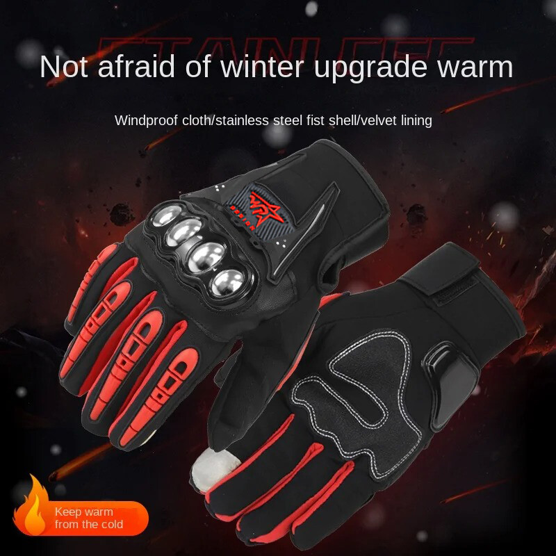 Winter Motorcycle Gloves Touchscreen Waterproof Windproof Riding Thermal Gloves gallery