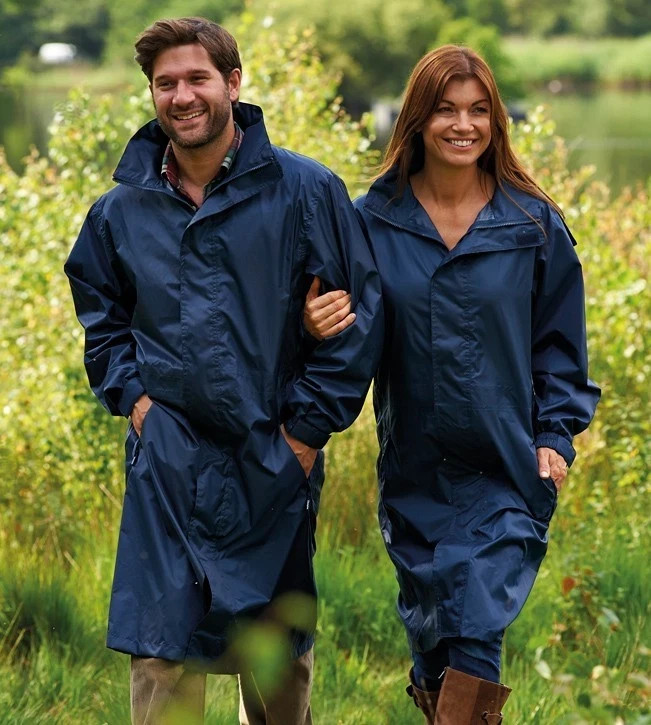100% Waterproof Breathable Light weight Knee Length Coat – UK STOCK