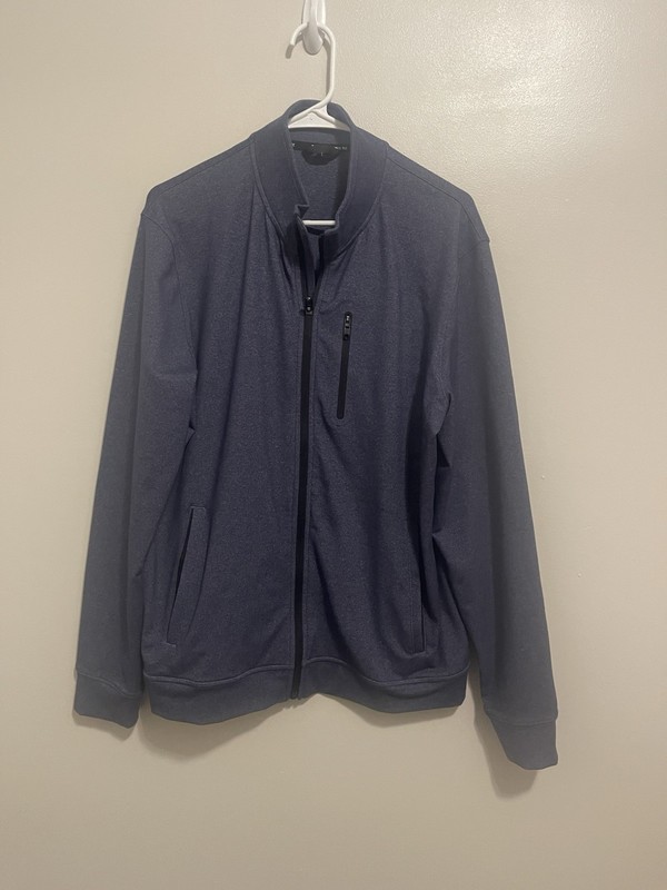 Public Rec All Day Everyday Jacket Mens Large Blue Performance Full Zip EUC L
