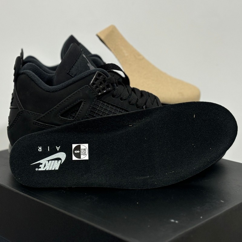2025 Jordan 4 Retro “Black Cat”Men's Black Basketball Shoes Mid-Top gallery