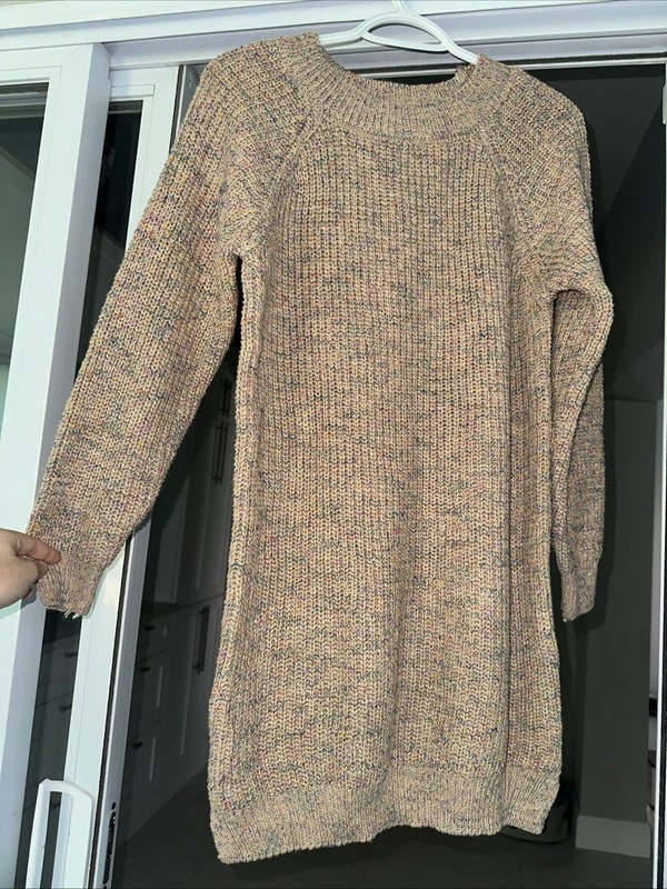 Women’s Maverick The Collection Colorful Knit Sweater Dress Size L NWT