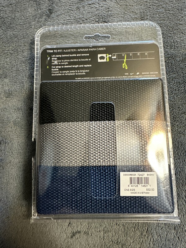 Nike 3-IN-1 Just Do It Web Belt Pack Blue/Grey/Black. Brand New gallery