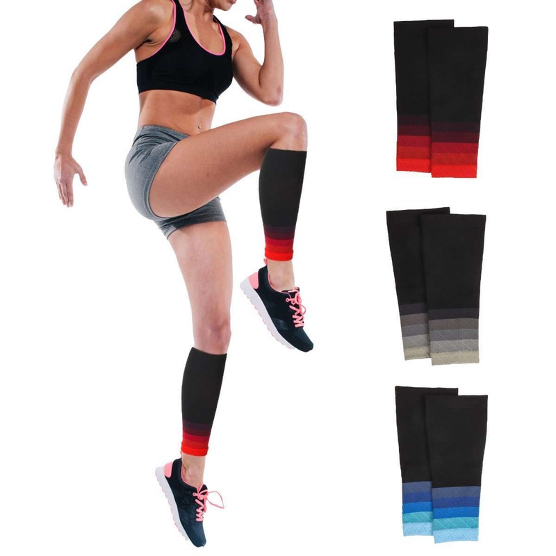 Leg Support Brace Calf Compression Sleeve Socks with Strap Sport Pain Relief US gallery