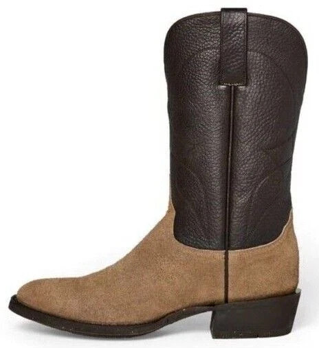 Filson x Azulado Lined Ranch Roper Boots Shedron Roughout Mens 9 USA New