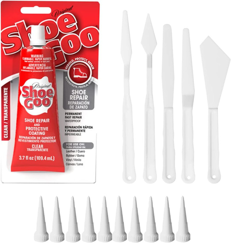 Shoe Goo Clear Shoe Repair Adhesive Bundle: Includes 10 Snip Tip Applicators and gallery