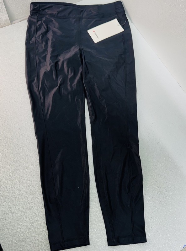NEW Lululemon Satin Shine HR Tight 25″ Black Size 10