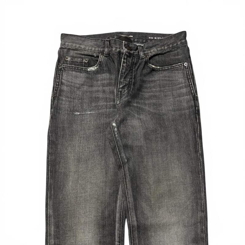 Saint Laurent Paris D02 Black Washed Denim Jeans gallery