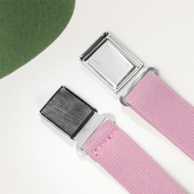 Buyless Fashion Kids 6 Pack Adjustable Elastic Stretch Belt Magnet Buckle 5099-6 gallery