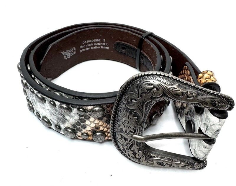 Angel Ranch D140000902 Womens Python StudsEdge Western Belt Multi- S Size gallery