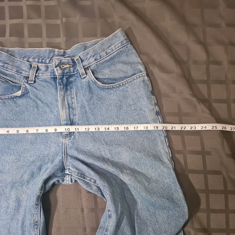 LEE RIDERS Light Wash Jeans 100% Cotton Denim Vintage 32×30 gallery