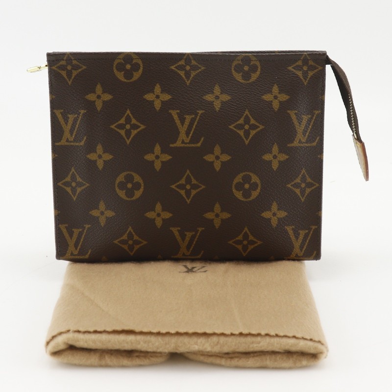 LOUIS VUITTON posh toilette 19 Pouch M47544 Brown Monogram canvas unisex gallery