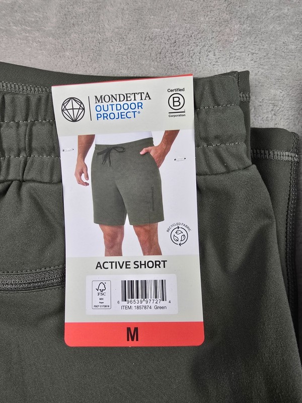 New Mondetta Outdoor Project Active Shorts Mens Zip Pocket Pick Size Color gallery