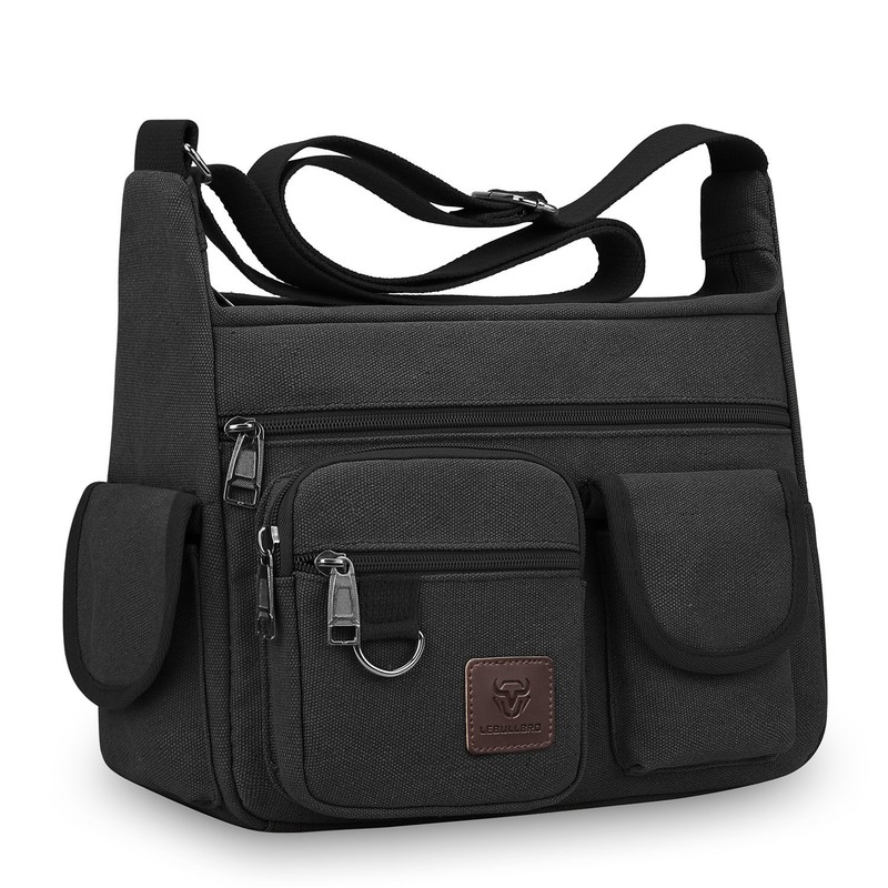 Vintage Men’s Canvas Messenger Shoulder Bag Crossbody School Book Bags Satchel