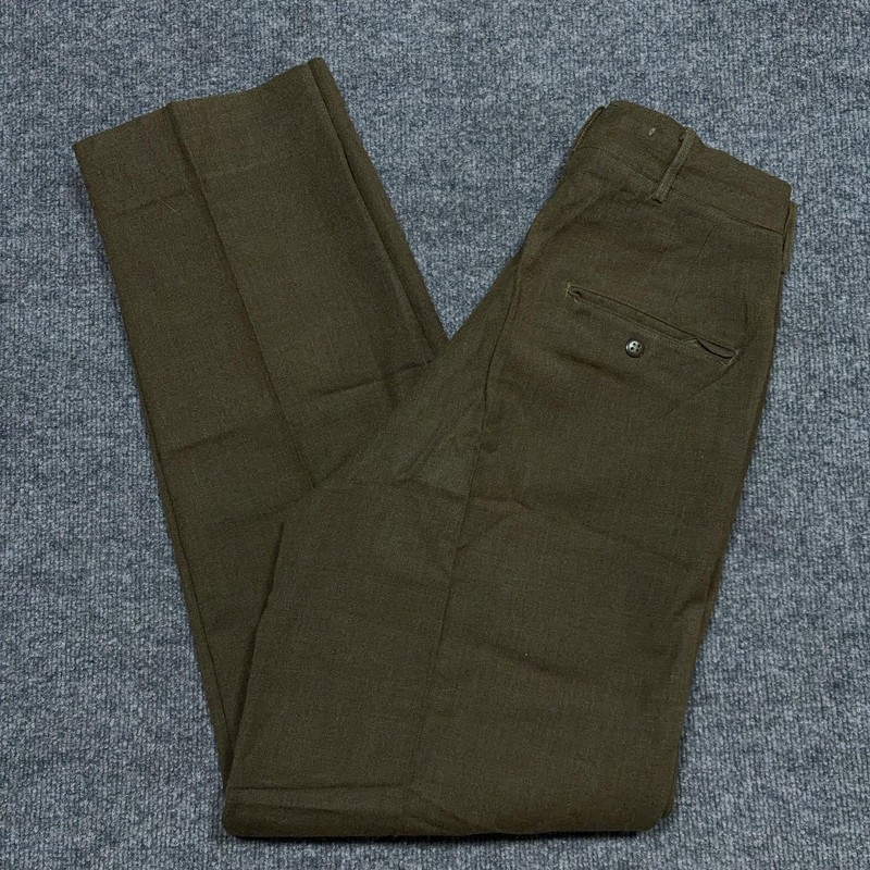 Vintage US Army Olive Drab M-1952 Pants Wool 29×31 Military Korean War