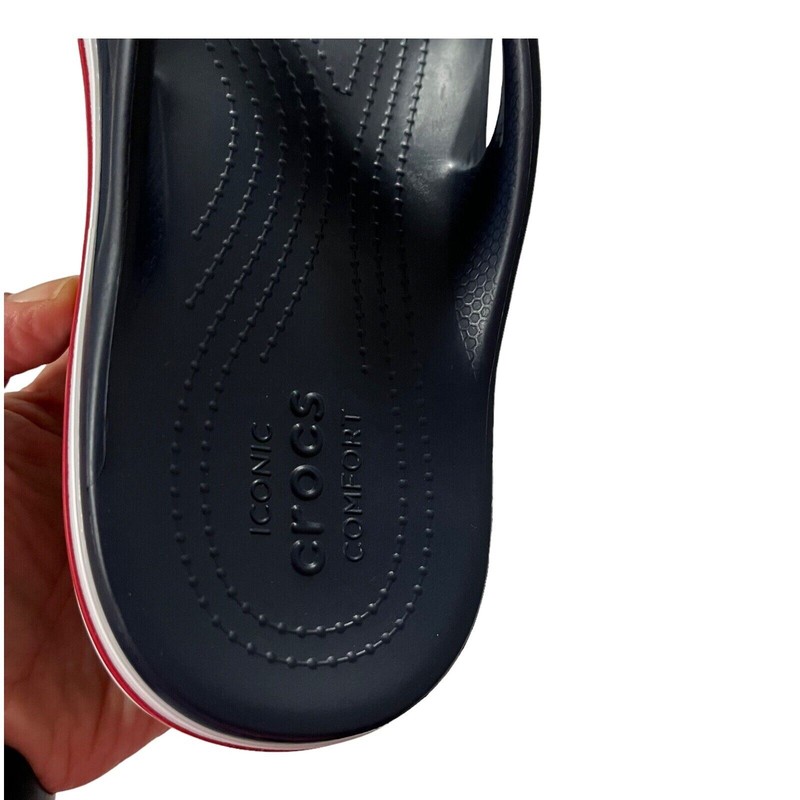 Crocs Bayaband Mens Flip Flop Sandal Sz 10 Navy Blue Water Friendly Lightweight gallery