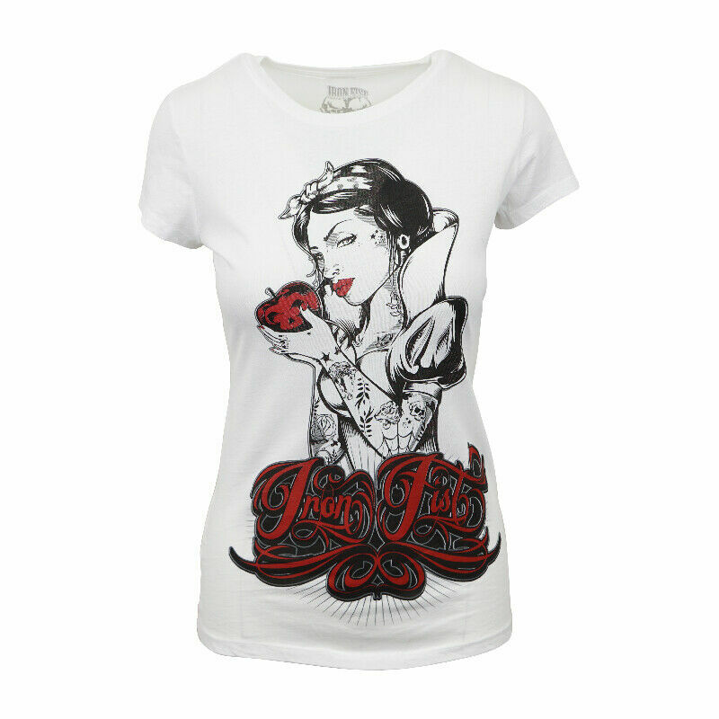 IRON FIST BLANCA NIEVES LADIES WHITE T SHIRT