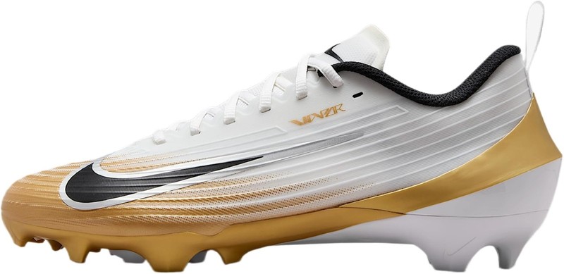 Nike Vapor Speed 3 Football Cleats (White/Metallic Gold/Black) Size 14.5 – White