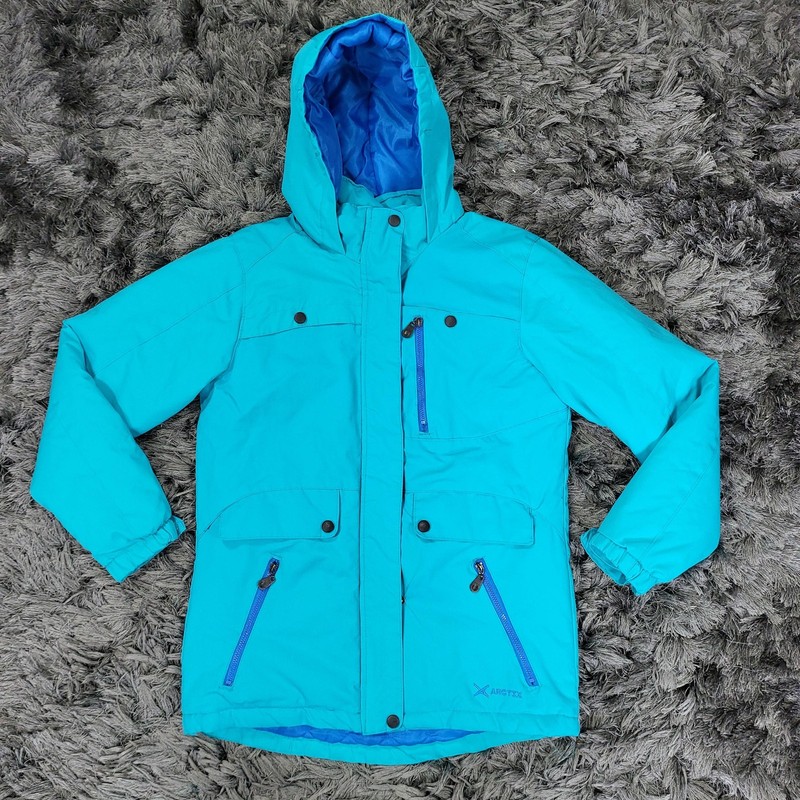 ARCTIX Jacket Teens Large Blue Hooded Insulated Ski Snowboard Winter Parka Logo