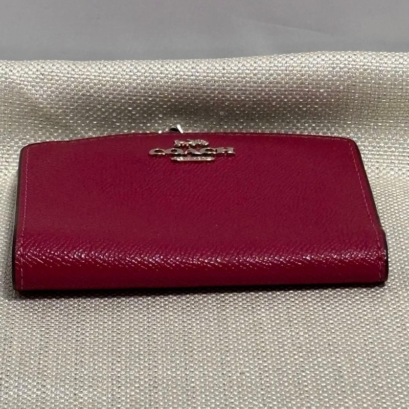 Brand New Unused COACH Bi Fold Wallet Pink with Logo Beautiful Item gallery