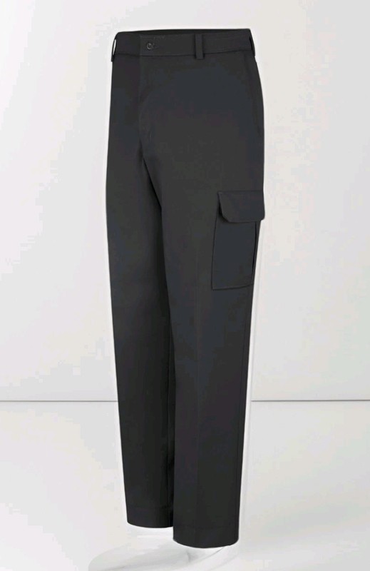 Red Kap Mens Black Cargo Pants With Snap PT88BKN Workpants Uniform Workwear