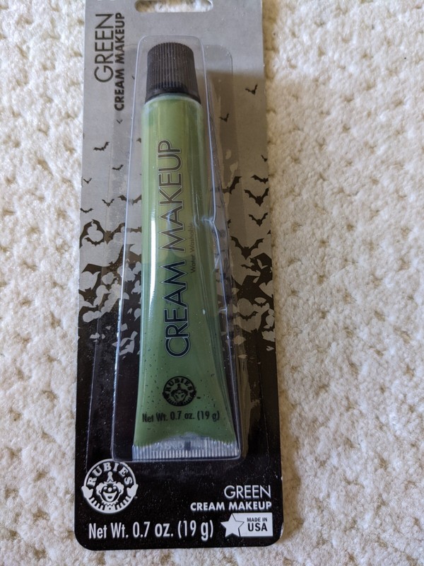 NIB RUBIES GREEN CREAM Halloween Party Costume Makeup, 0.7 oz