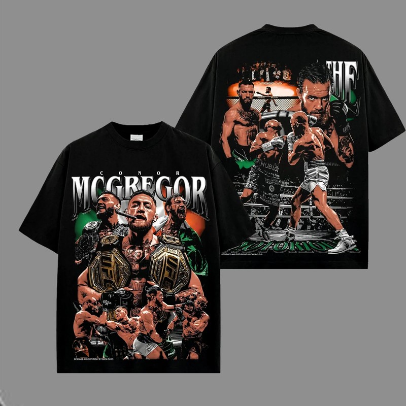 Conor McGregor “The King Is Back” UFC 329 Graphic T-Shirt, MMA Fighter Tee