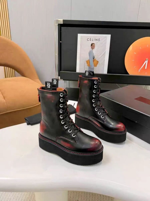 R13 Double Stack Platform Leather Punk Boots gallery