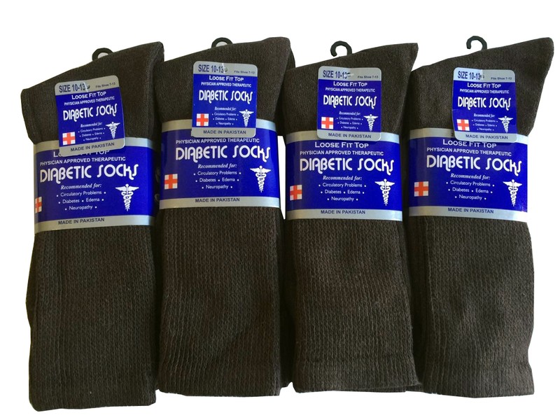 3 Pairs Diabetic CREW circulatory Socks Health Men’s & Women's Cotton ALL SIZE gallery