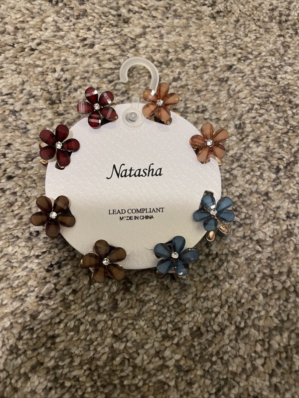 Natasha Lead Compliant Flower Hair Clips for Women